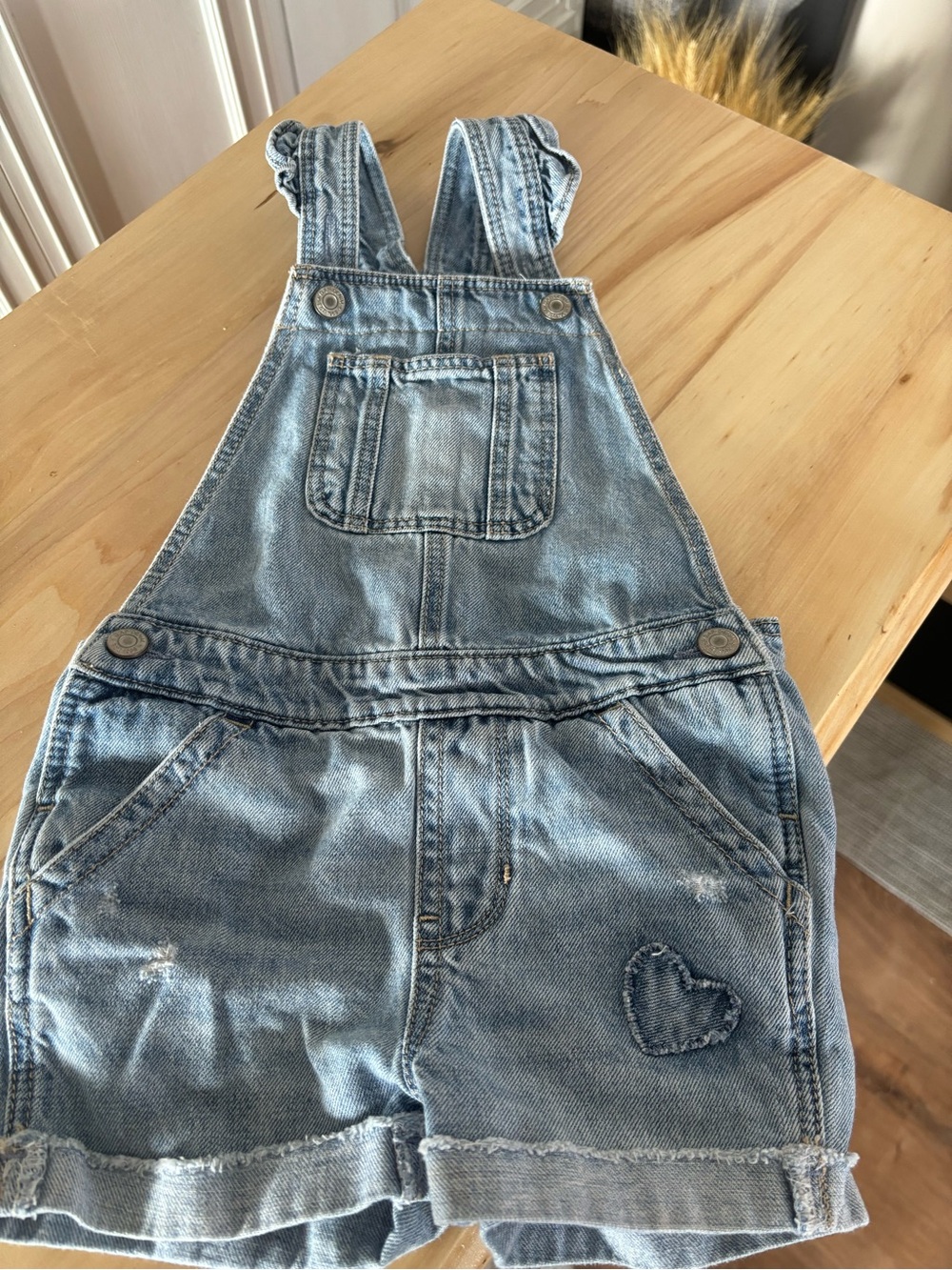 Gap 2T girls denim overalls